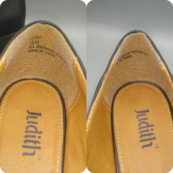 Judith Vegan Leather Cathy Chunky Heel Round Toe Mary Jane Black with Box sz 7.5 - Picture 6 of 12